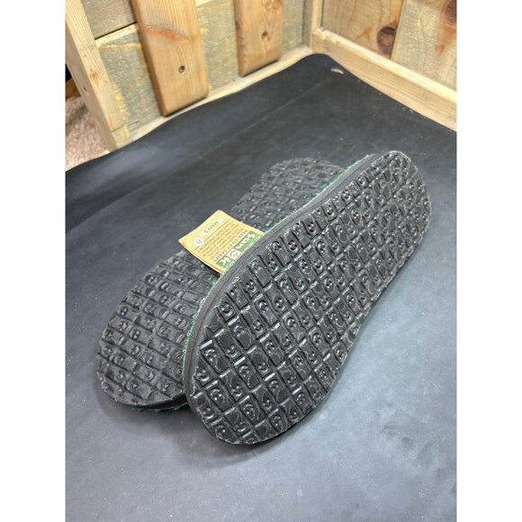 NWT Sanuk Mens Beer Cozy Series Flip Flops Green Handmade Size 8 - Picture 7 of 7